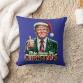 ドナルドトランプのクリスマスサンタハットの親指を上げる クッション (ブランケット)