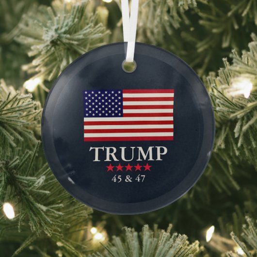 ドナルドトランプのクリスマス装飾品ガラス大統領 ガラスオーナメント (インサイチュ)