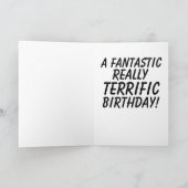 ドナルドトランプの途方もない兄誕生日カード シーズンカード (内部)