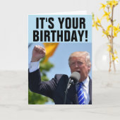 ドナルドトランプの途方もない誕生日カード カード (黄色い花)