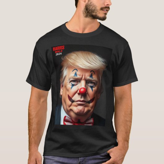 ドナルドトランプはピエロ Tシャツ (正面)