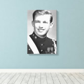 ドナルドトランプアットザニューヨーク軍隊アカデミー キャンバスプリント (インサイチュ (ウッドフロア))