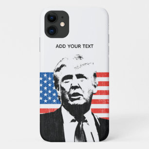 ドナルドトランプアメリカンフラグカスタム文字 iPhone 11 ケース