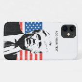 ドナルドトランプアメリカンフラグカスタム文字 Case-Mate iPhoneケース (裏面(横))