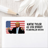 ドナルドトランプカスタム差出人住所ラベル ラベル (インサイチュ)