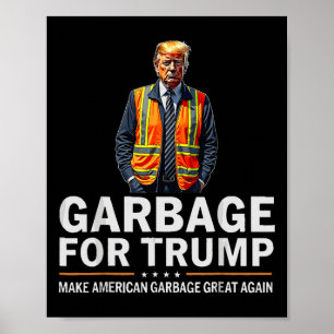 ドナルドトランプガービージュオレンジ反射安全ベスト ポスター