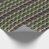 ドナルドトランプキスおもしろいクリスマスラッピング紙 ラッピングペーパー (角)