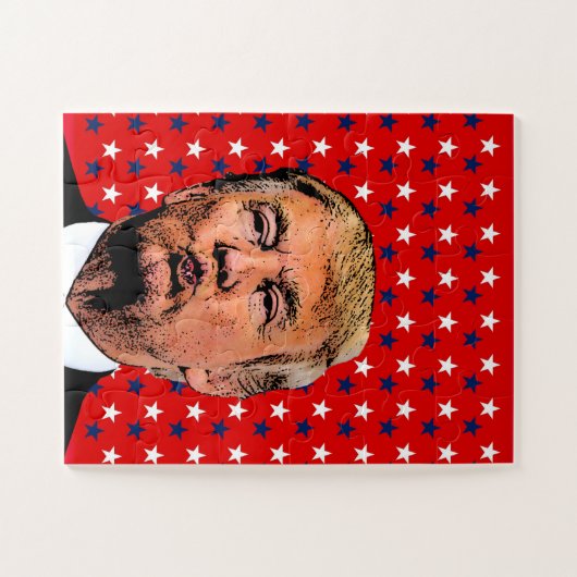 ドナルドトランプキスジグソーパズル簡単 ジグソーパズル (横)