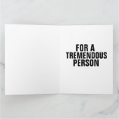 ドナルドトランプキスハローany大事な行事カード カード (内部)