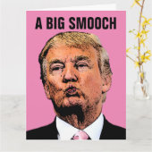 ドナルドトランプキスハローany大事な行事カード カード (黄色い花)