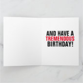 ドナルドトランプキス誕生日オーバーサイズカード カード (内部)