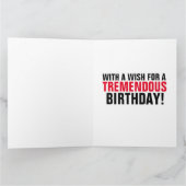 ドナルドトランプキス誕生日グリーティングカード カード (内部)