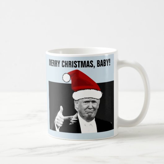 ドナルドトランプクリスマスコーヒーマグ コーヒーマグカップ (右)