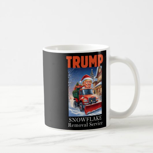 ドナルドトランプクリスマススおもしろいノーフレーク除去 コーヒーマグカップ (右)