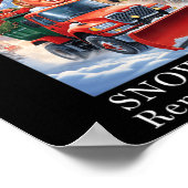 ドナルドトランプクリスマススおもしろいノーフレーク除去 ポスター (角)