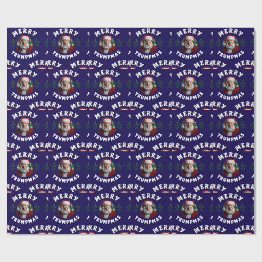 ドナルドトランプクリスマスメリートランプマス ラッピングペーパー (フラット)