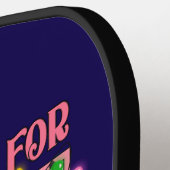 ドナルドトランプクリスマス私は家にいる ピックルボールラケット (左詳細)