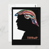 ドナルドトランプコサイケデリックンバーカード ポストカード (正面/裏面)