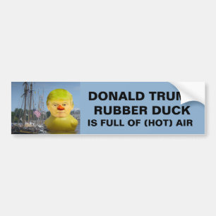 ドナルドトランプゴムイエローダックバンパーステッカー バンパーステッカー