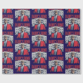 ドナルドトランプダディーズホームクリスマス ラッピングペーパー (フラット)