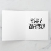 ドナルドトランプチョコレートケーキおもしろい誕生日カード カード (内部)