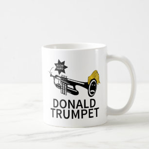 ドナルドトランプトランペットおもしろい コーヒーマグカップ