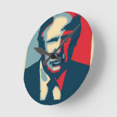 ドナルドトランプノーペ ラウンド壁時計 (傾斜)