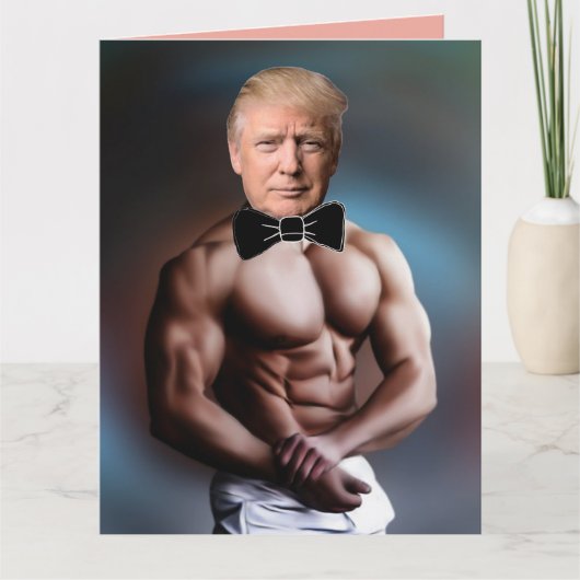 ドナルドトランプハンクすべての行事カーおもしろいド カード (正面)