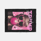 ドナルドトランプバブルガムピンクサングラス フリースブランケット (正面(横))