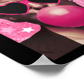 ドナルドトランプバブルガムピンクサングラス ポスター (角)