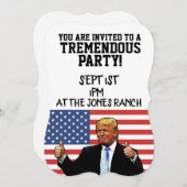 ドナルドトランプパーティの招待状カスタマイズ 招待状 (正面/裏面)