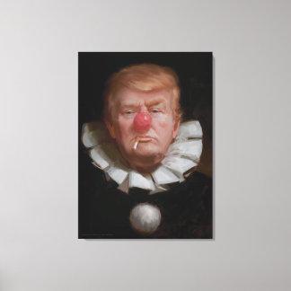 ドナルドトランプピエロ絵画ズバイトニー・プロ キャンバスプリント