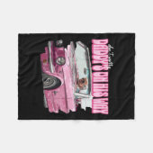 ドナルドトランプピンク20おもしろいの彼の道で心配ダディ フリースブランケット (正面(横))