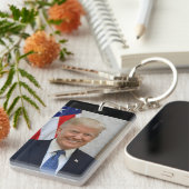 ドナルドトランプホワイトハウスプレジデントポートレートキーチャ キーホルダー (正面右)