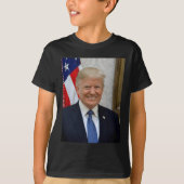 ドナルドトランプホワイトハウスプレジデントポートレート Tシャツ (正面)