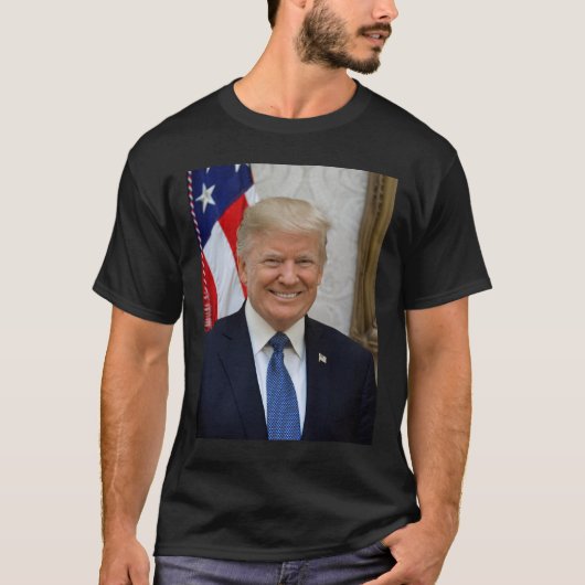 ドナルドトランプホワイトハウスプレジデントポートレート Tシャツ (正面)