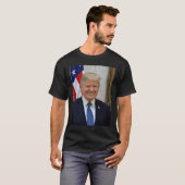 ドナルドトランプホワイトハウスプレジデントポートレート Tシャツ (正面フル)