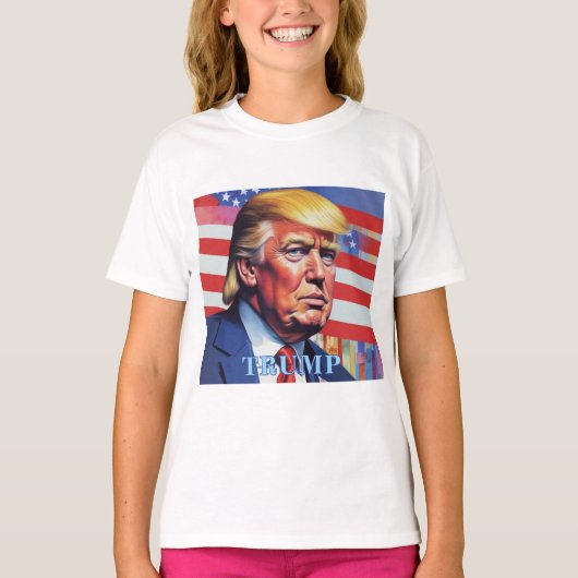 ドナルドトランプポップ・アートのアート Tシャツ (正面)