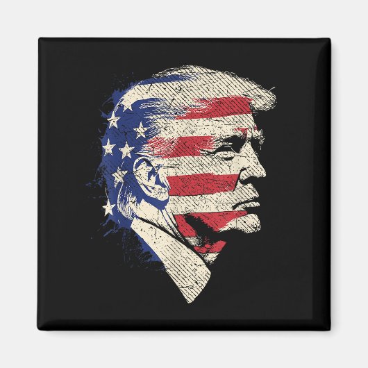 ドナルドトランプポートレート マグネット (正面)