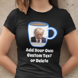 ドナルドトランプマグショットおもしろいユーモアカスタム文字クール Tシャツ