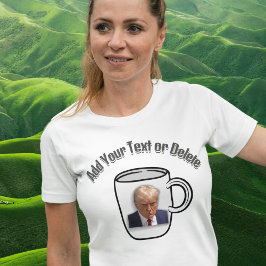 ドナルドトランプムグショットカスタム文字ポリテおもしろいィカル Tシャツ
