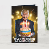 ドナルドトランプユーモアのある誕生日カード カード (正面)