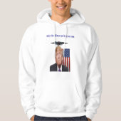 ドナルドトランプユーモアufoドローン パーカ (正面)