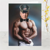 ドナルドトランプレザー空白のすべての行事カード カード (黄色い花)