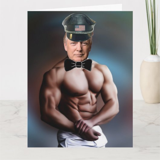 ドナルドトランプレザー空白のすべての行事カード カード (正面)