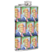 ドナルドトランプヴァンゴッホビニールフラッ包まれたク フラスク (右)