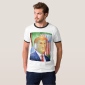 ドナルドトランプヴァンゴッホリングや輪Tシャツ Tシャツ (正面フル)