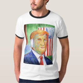 ドナルドトランプヴァンゴッホリングや輪Tシャツ Tシャツ