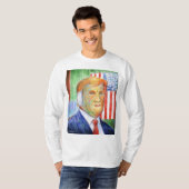ドナルドトランプヴァンゴッホ長袖シャツ Tシャツ (正面フル)