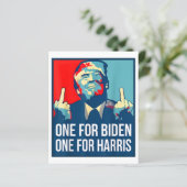 ドナルドトランプ中指バイデン氏ハリスアメリカレ (スタンド正面)